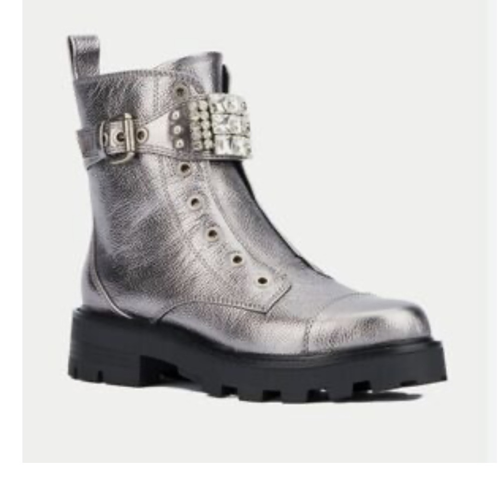 Karl Lagerfeld Paris Pipa Crystal Boots Size 8